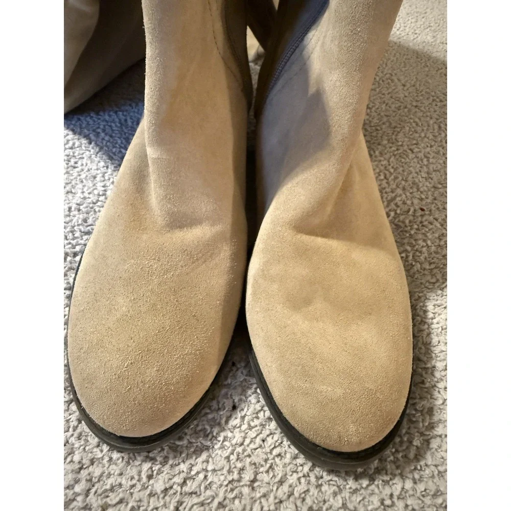 Vince Camuto Bendra Over-The-Knee Tall Boot Tan Suede Size 9.5M